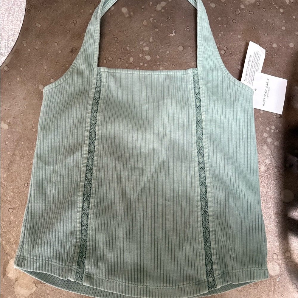 American Eagle Outfitters Sage Green Tank Top